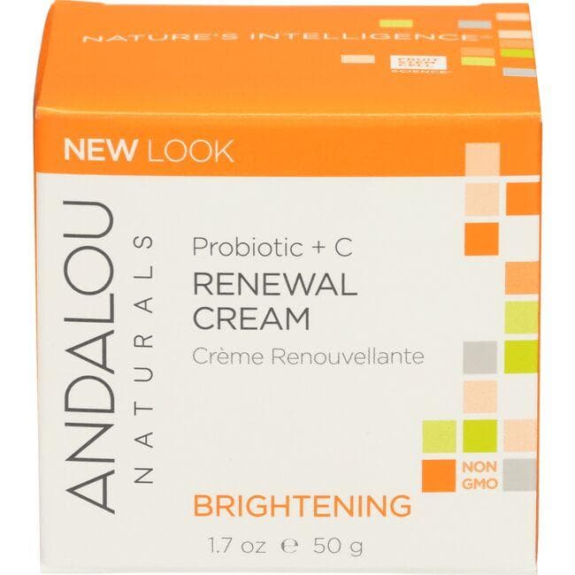 Andalou Naturals Probiotic + C Renewal Face Cream | 1.7 oz Face Cream
