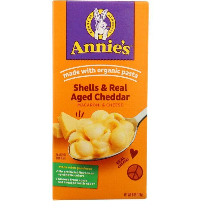 Annie's Shells and Real Aged Cheddar Noodles | 6 oz Box