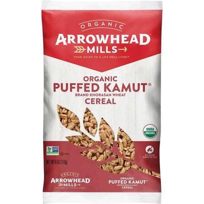 Arrowhead Mills Organic Puffed Kamut Cereal | 6 oz Package