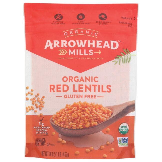 Arrowhead Mills Organic Red Lentils | 16 oz Package