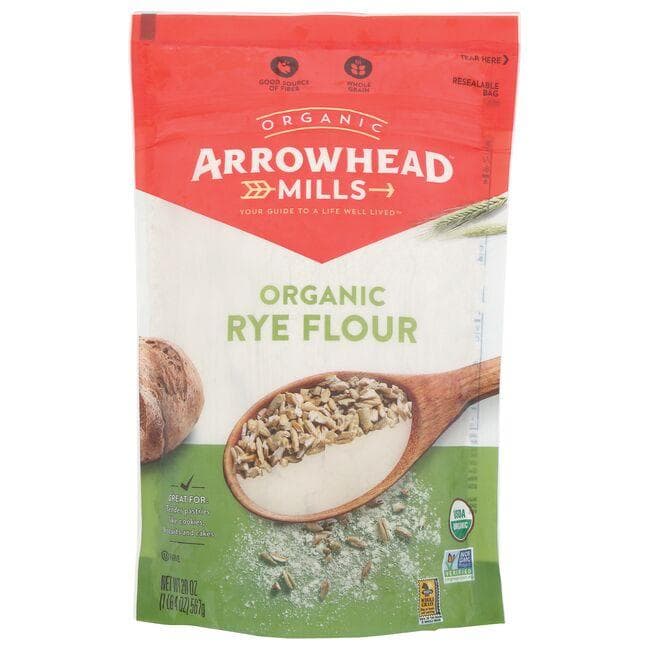 Arrowhead Mills Organic Rye Flour | 20 oz Package