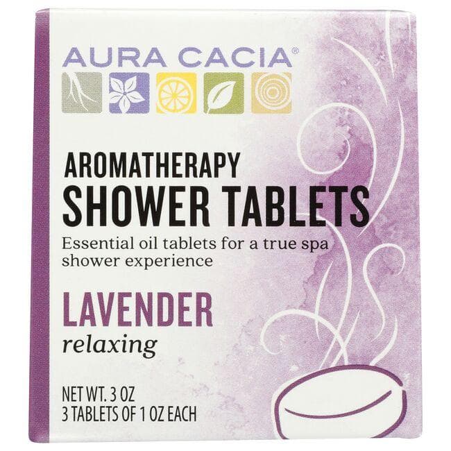 Aura Cacia Aromatherapy Shower Tablets - Lavender | 3 ct | Bath and Soap