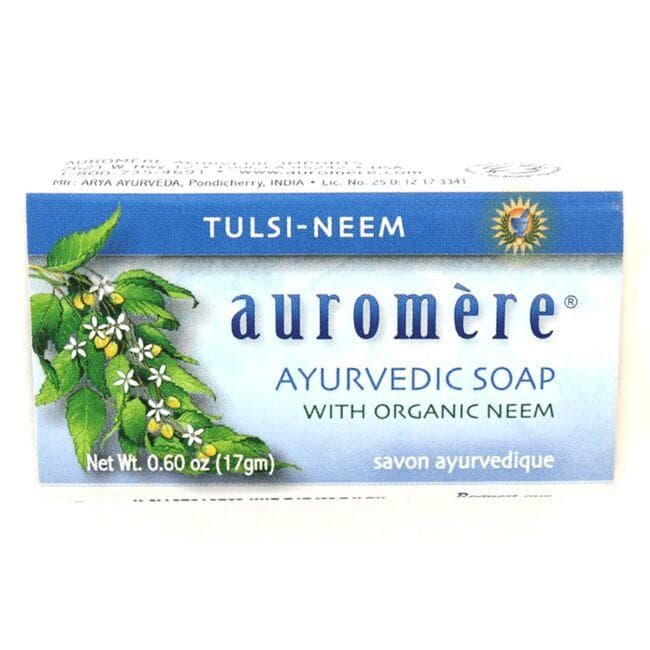 Auromere Ayurvedic Soap - Tulsi-Neem | 0.60 oz Bars
