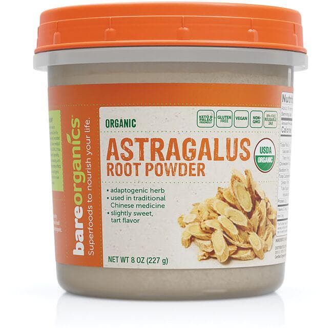 BareOrganics Organic Astragalus Root Powder | 8 oz Powder