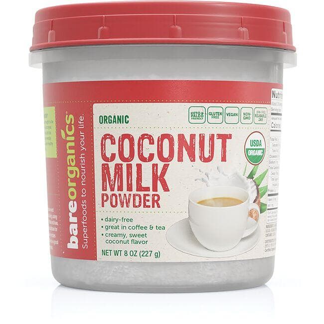 BareOrganics Organic Coconut Milk Powder | 8 oz Powder
