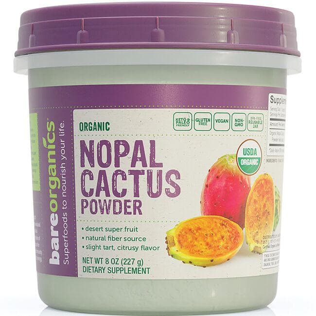 BareOrganics Organic Nopal Cactus Powder | 8 oz Powder