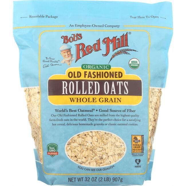 Bob's Red Mill Old Fashioned Organic Rolled Oats | 32 oz Package