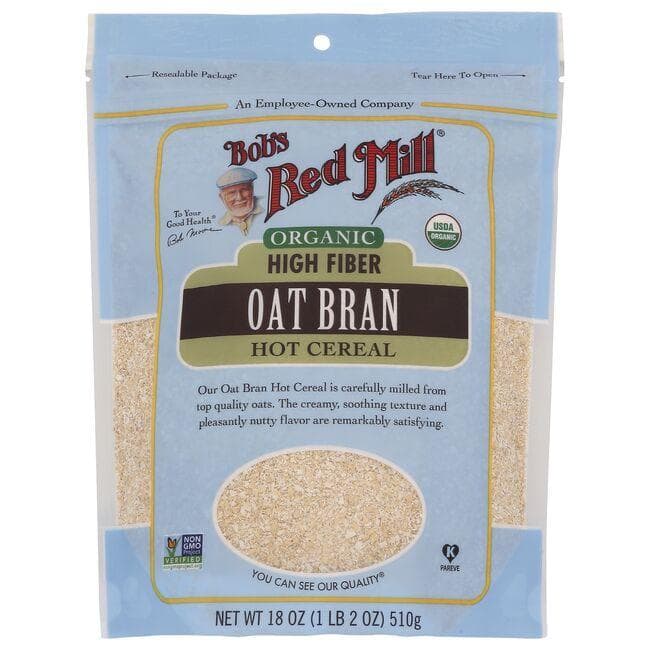 Bob's Red Mill Organic High Fiber Oat Bran Hot Cereal | 18 oz Package