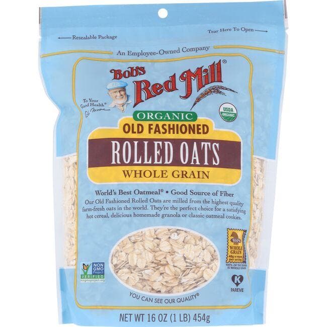 Bob's Red Mill Organic Old Fashioned Rolled Oats | 16 oz Package