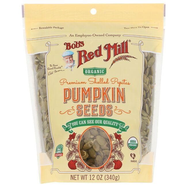 Bob's Red Mill Organic Premium Shelled Pepitas Pumpkin Seeds | 12 oz Package