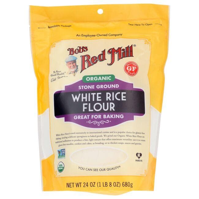 Bob's Red Mill Organic Stone Ground White Rice Flour | 24 oz Package