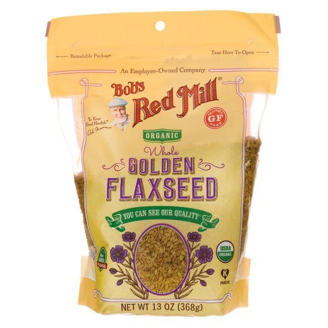 Bob's Red Mill Organic Whole Golden Flaxseed | 13 oz Package