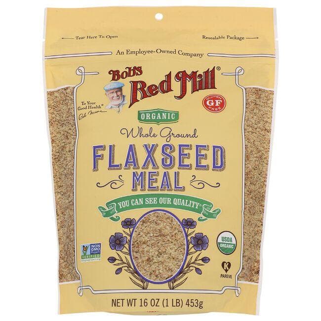 Bob's Red Mill Organic Whole Ground Flaxseed Meal | 16 oz Package