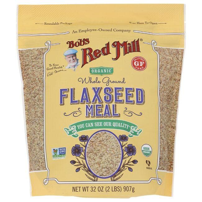 Bob's Red Mill Organic Whole Ground Flaxseed Meal | 32 oz Package