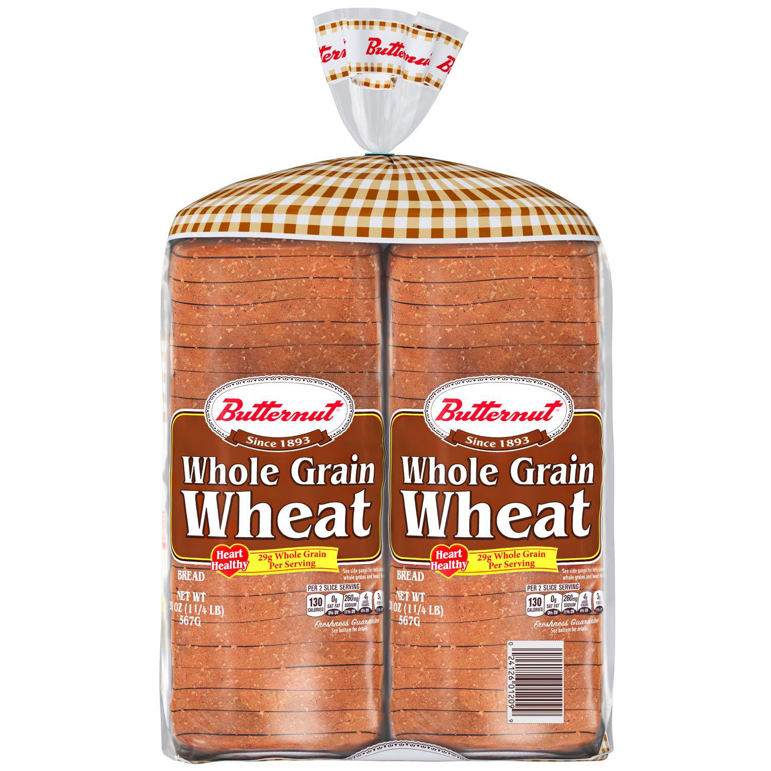 Butternut 100% Whole Wheat Bread (20 oz. / 2 pk.)