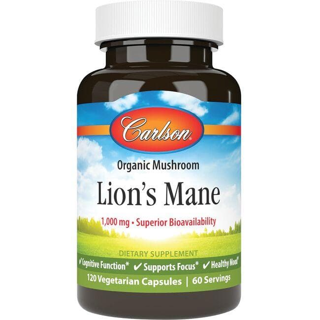 Carlson Lion's Mane Vitamin | 1000 mg | 120 Caps