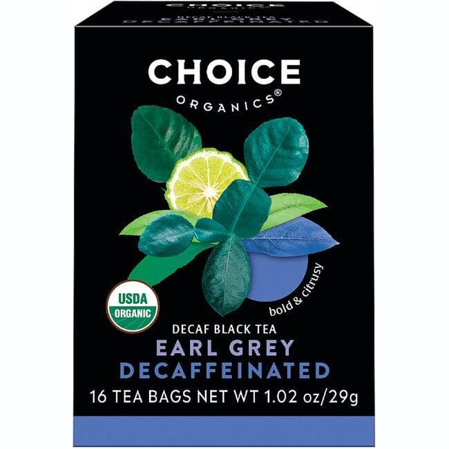 Choice Organics Organic Decaffeinated Earl Grey - Black Tea | 16 Bags