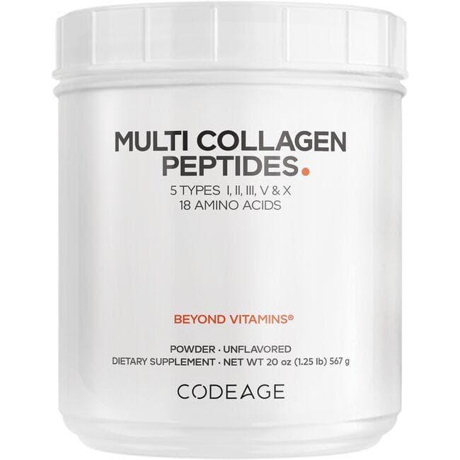 Codeage Multi Collagen Peptides - Unflavored Supplement Vitamin | 20 oz Powder