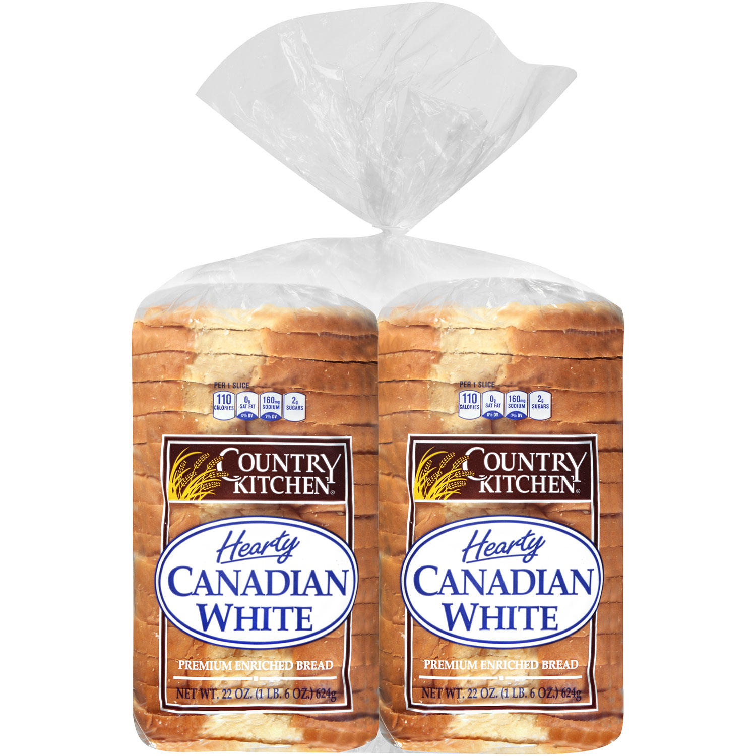 Country Kitchen Hearty Canadian White Bread (22 oz., 2 pk.)