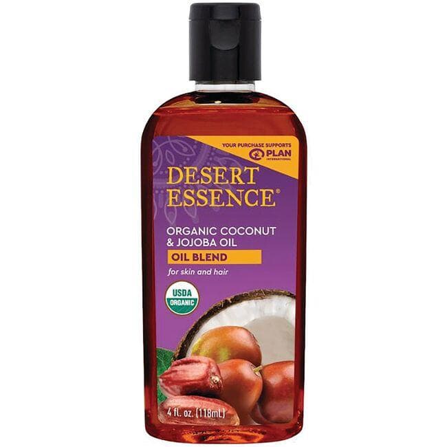 Desert Essence Organic Coconut & Jojoba Oil | 4 fl oz Liquid