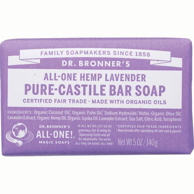 Dr. Bronner's All-One Hemp Lavender Pure-Castile Bar Soap | 5 oz Bars