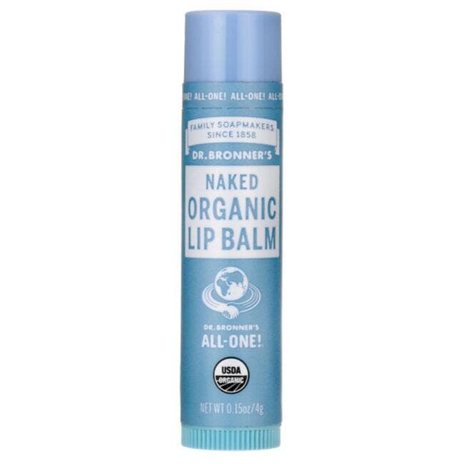 Dr. Bronner's Naked Organic Lip Balm | 0.15 oz Balm