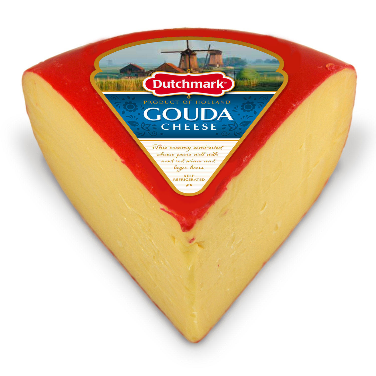 Dutchmark Red Wax Gouda Cheese