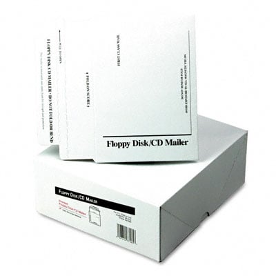 E7265 Recycled Foam-Lined Multimedia Mailer Contemporary 8 1/2 x 6 White 25/box