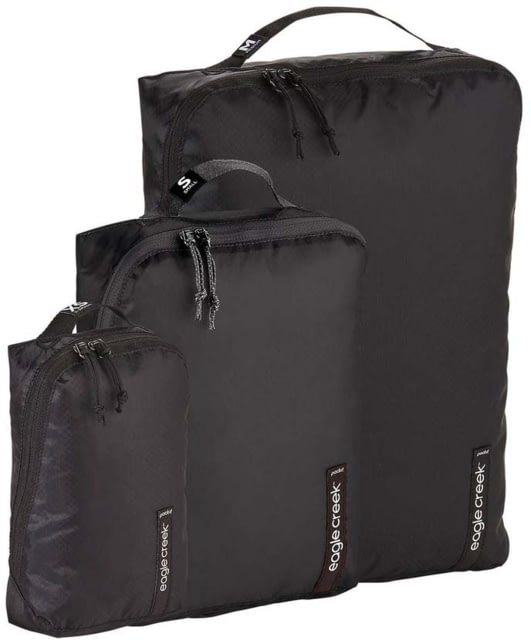 Eagle Creek Pack-It Isolate Cube Set Black Extra Small/Small/Medium