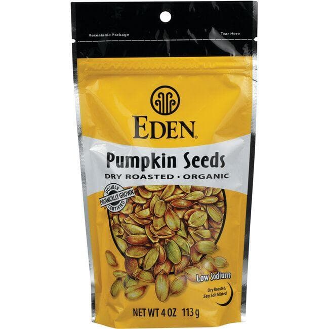 Eden Foods Pumpkin Seeds Dry Roasted Organic | 4 oz Package