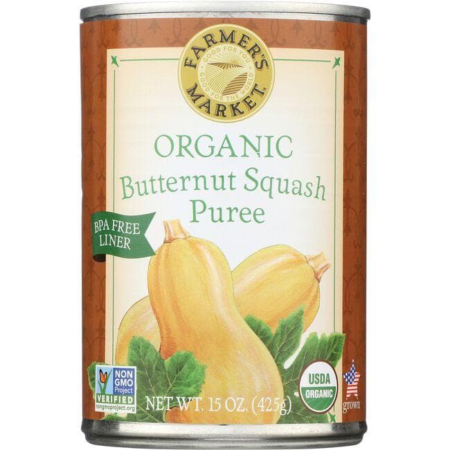 Farmer's Market Organic Butternut Squash Puree | 15 oz Can