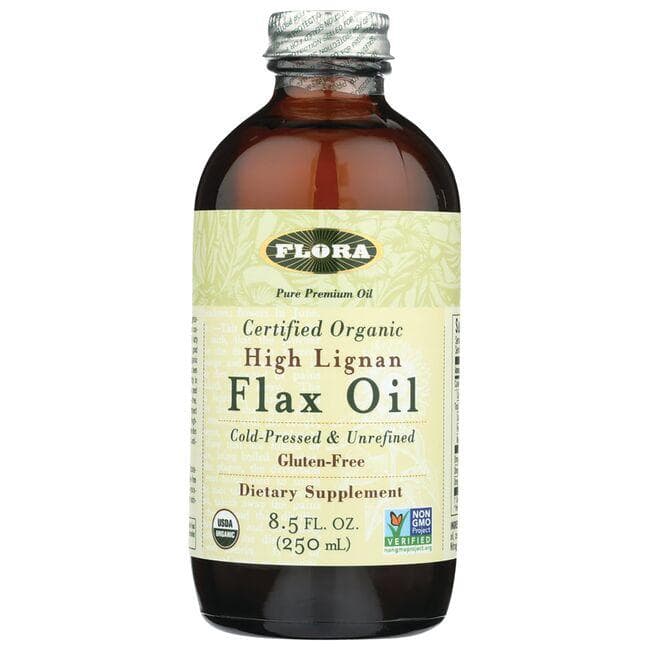Flora Certified Organic High Lignan Flax Oil | 17 fl oz Liquid