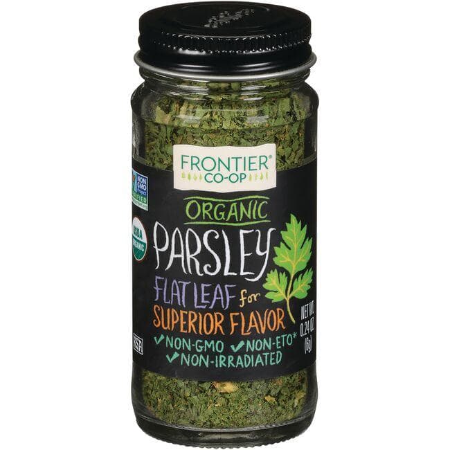 Frontier Co-Op Organic Parsley Leaf Flakes | 0.24 oz Jar