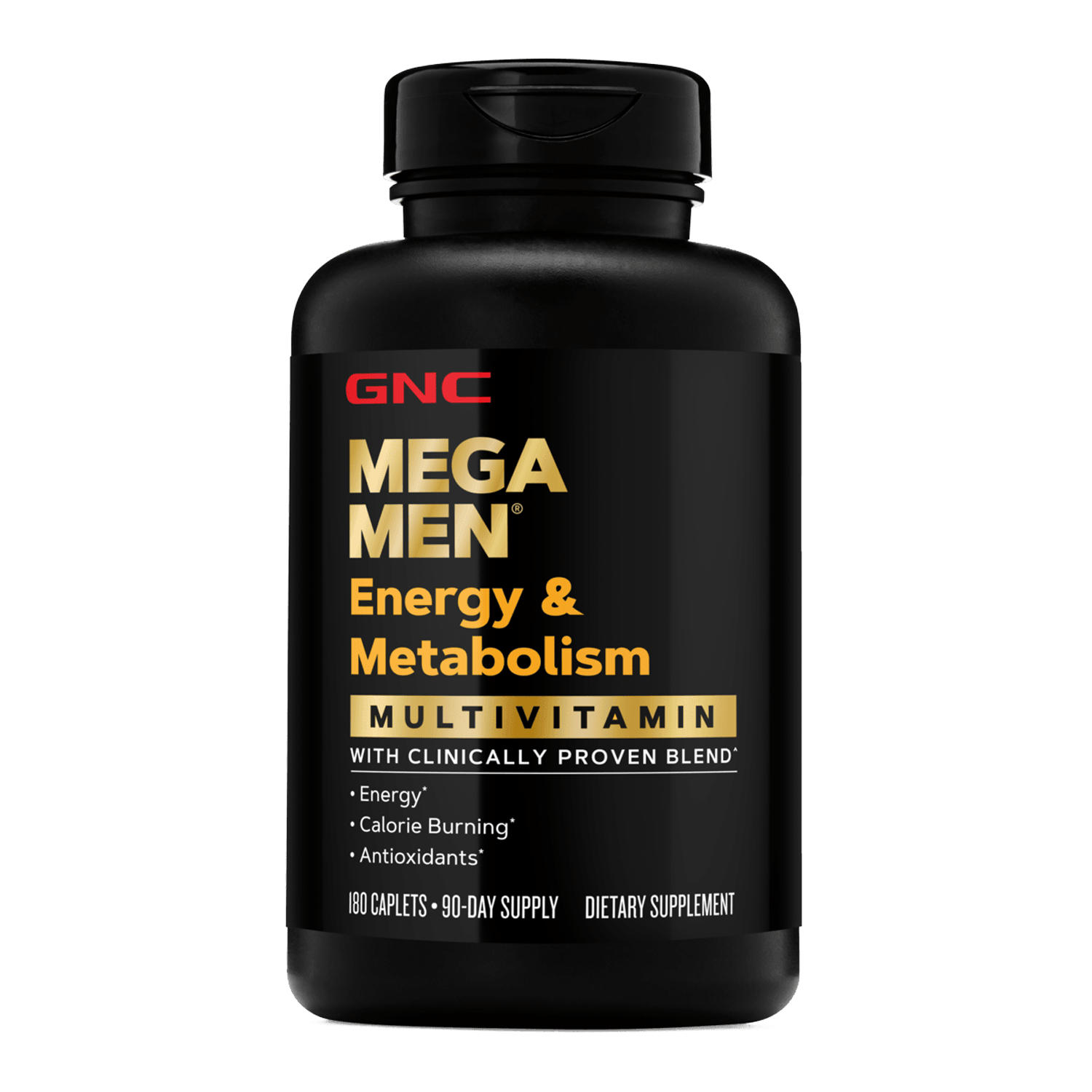GNC Mega Men Energy & Metabolism Multivitamins Caplets (180 ct.)