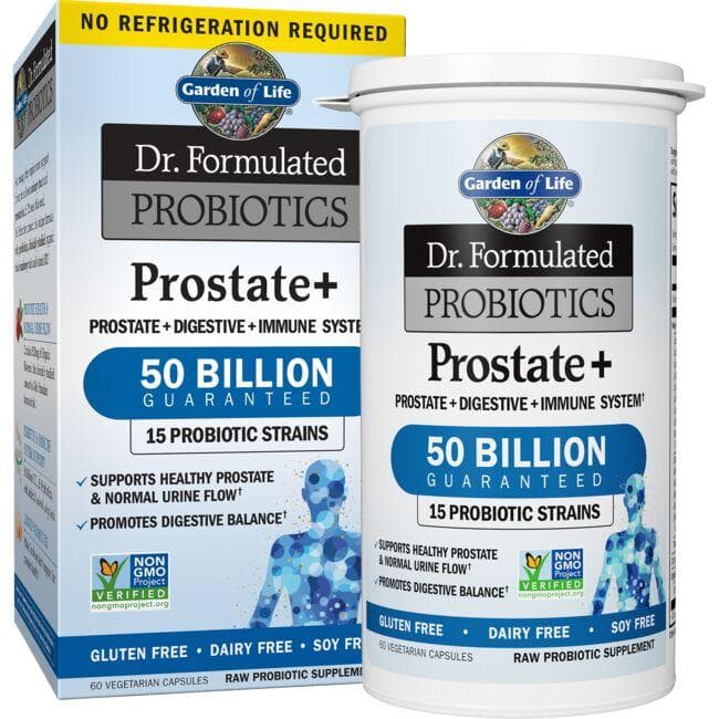 Garden of Life Dr. Formulated Probiotics Prostate+ Supplement Vitamin | 50 Billion CFU | 60 Veg Caps