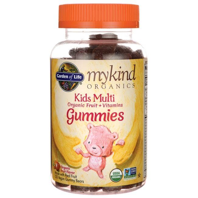 Garden of Life Mykind Organics Kids Gummy Multi - Fruit Vitamin | 120 Gummies | Children's Multivitamins