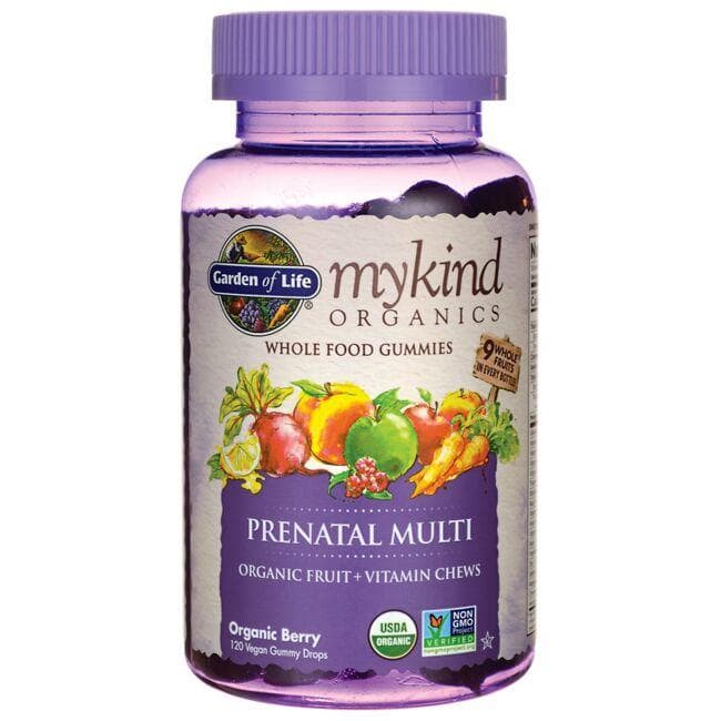 Garden of Life Mykind Organics Prenatal Gummy Multi - Berry Vitamin | 120 Gummies