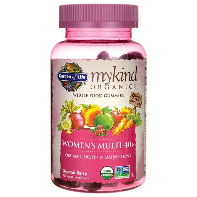 Garden of Life Mykind Organics Women's 40+ Gummy Multi - Berry Vitamin | 120 Gummies