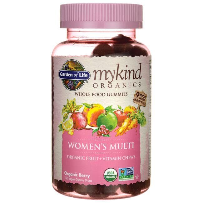 Garden of Life Mykind Organics Women's Gummy Multi - Berry Vitamin | 120 Gummies