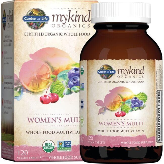 Garden of Life Mykind Organics Women's Multi Vitamin | 120 Vegan Tabs