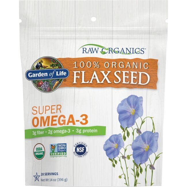 Garden of Life Raw 100% Organic Flax Seed | 14 oz Package