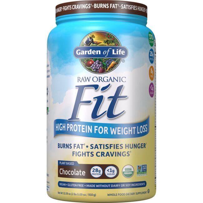 Garden of Life Raw Organic Fit High Protein for Weight Loss - Chocolate | 32.09 oz Powder