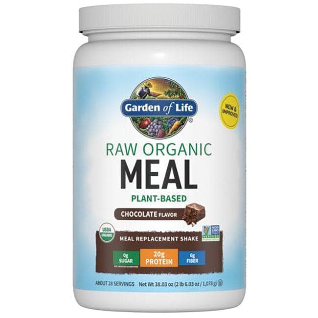 Garden of Life Raw Organic Meal Plant-Based - Chocolate | 38.03 oz Powder | Weight Control