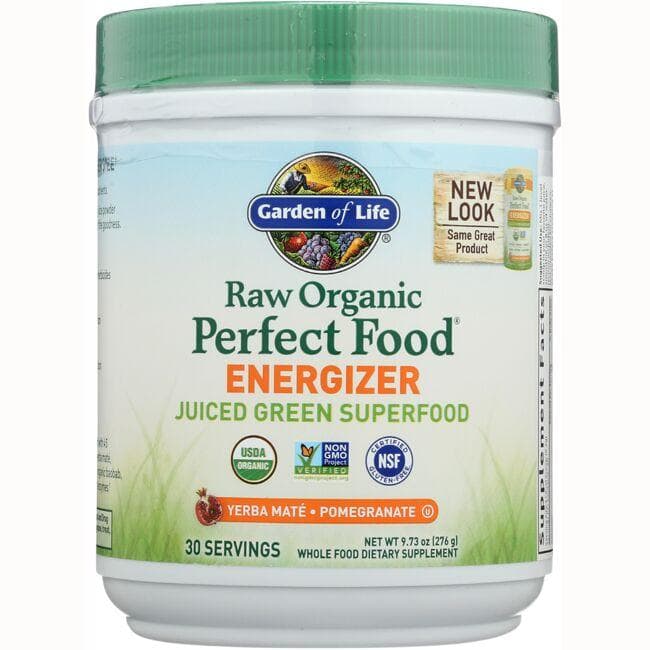 Garden of Life Raw Organic Perfect Food Energizer - Pomegranate Supplement Vitamin | 9.73 oz Powder