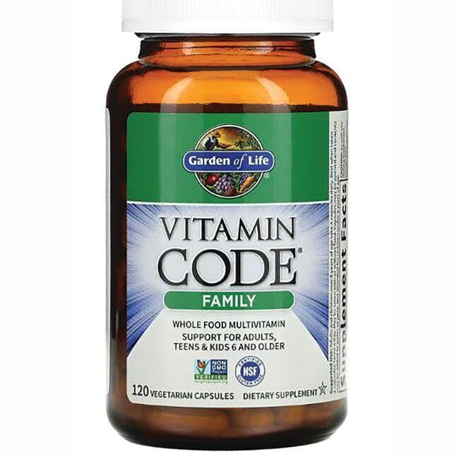 Garden of Life Vitamin Code Family | 120 Veg Caps