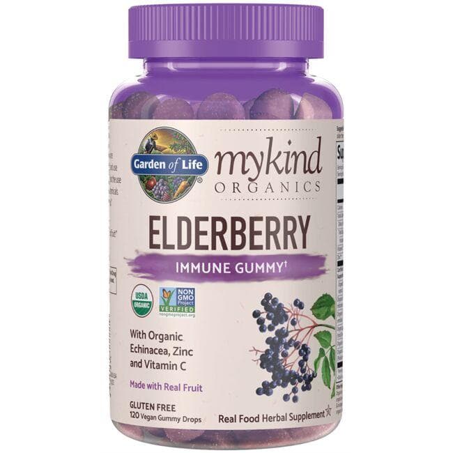 Garden of Life mykind Organics Elderberry Immune Gummy Vitamin | 120 Gummies