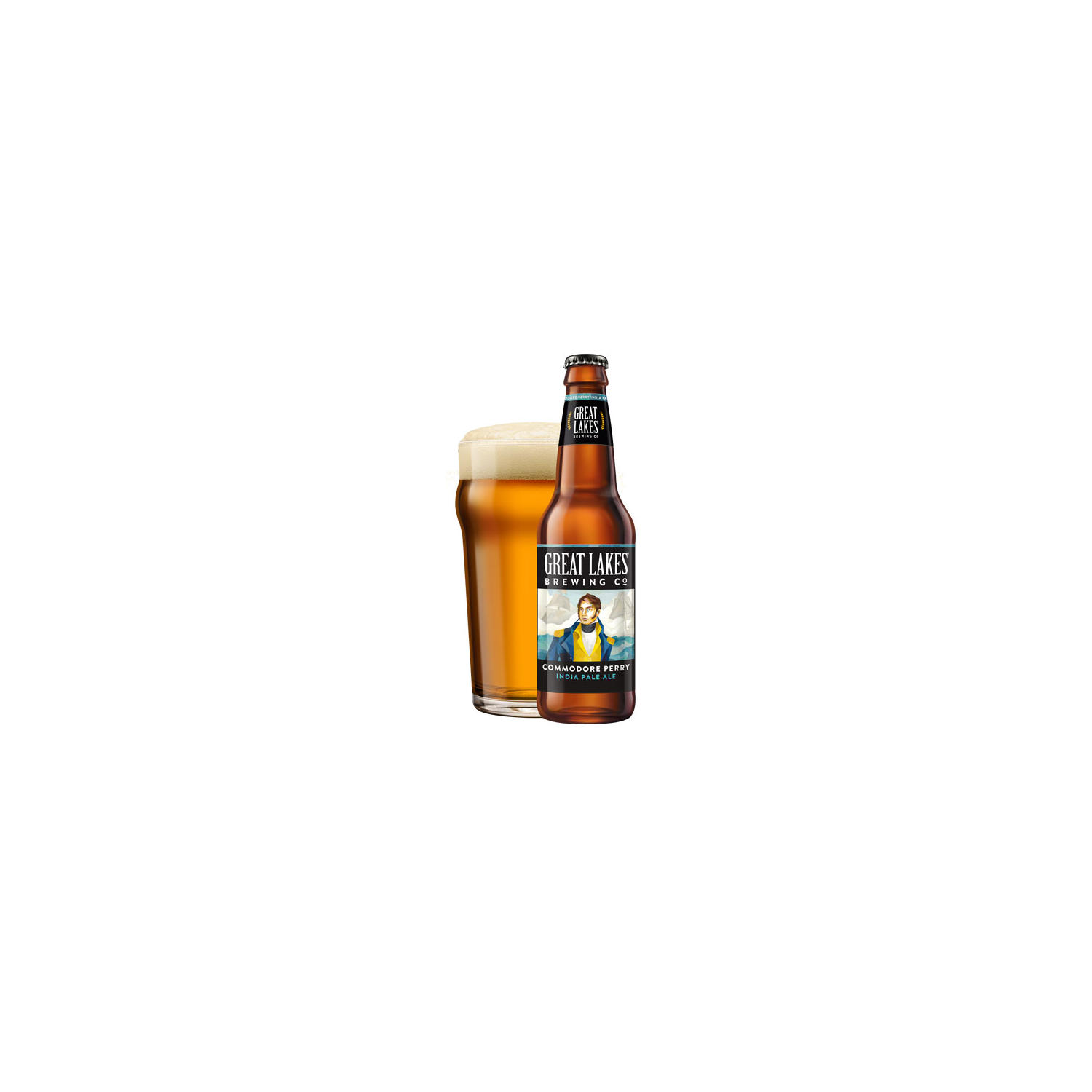 Great Lakes Commodore Perry IPA Ale Beer, 12 fl. oz. bottle, 12 pk.