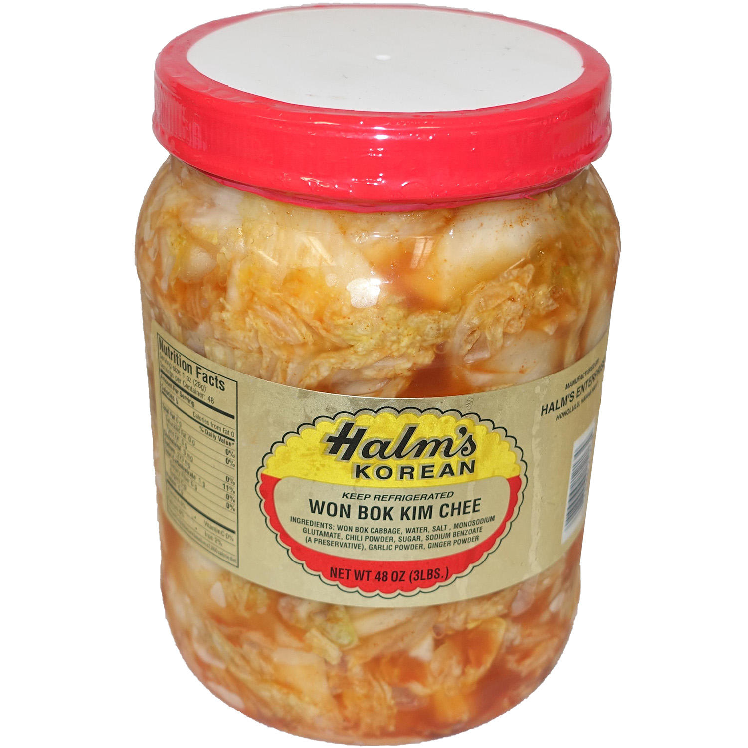 Halm's Korean Won BOK Kim Chee (48 oz.)