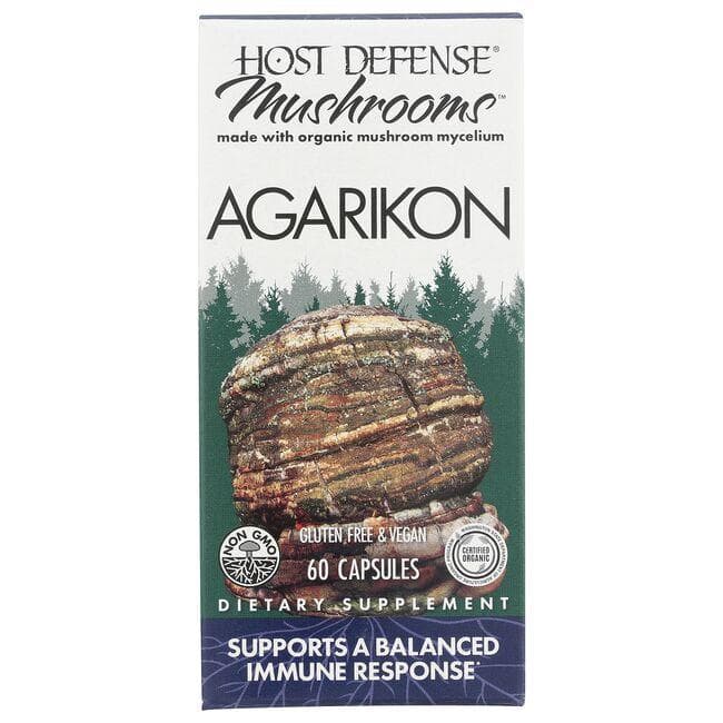 Host Defense Mushrooms Agarikon Vitamin | 500 mg | 60 Caps