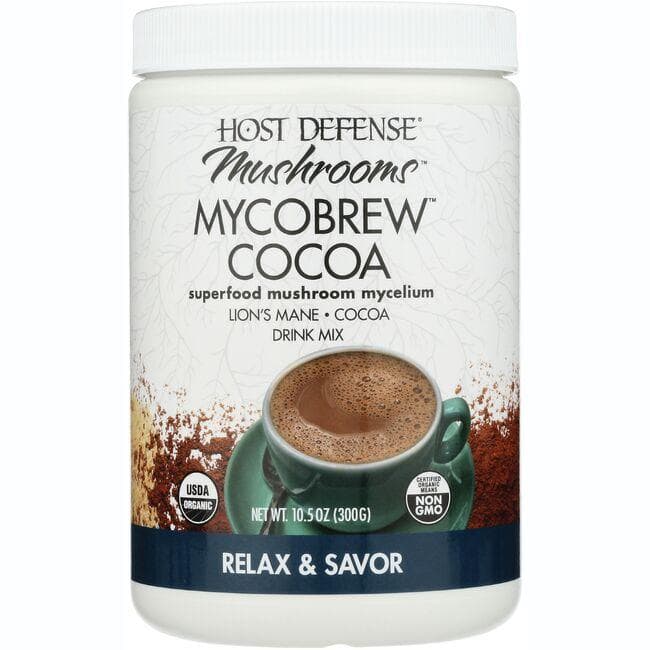 Host Defense Mushrooms Mycobrew Cocoa | 10.5 oz Powder